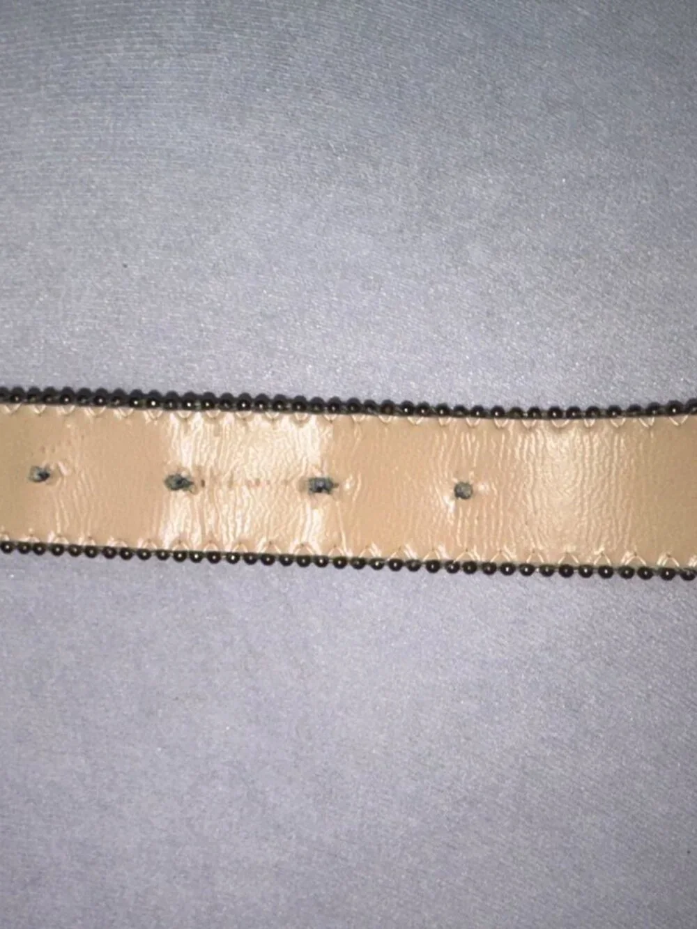 Vintage Rainbow Studded Rhinestone Belt Abstract Brass Buckle